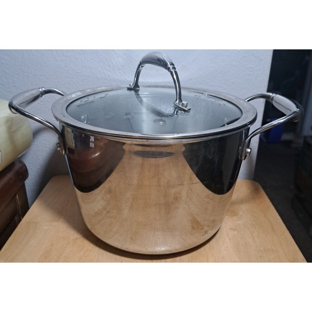 Princess House 18/10 Stainless Steel Stock Pot 5 Quart With Lid W1923